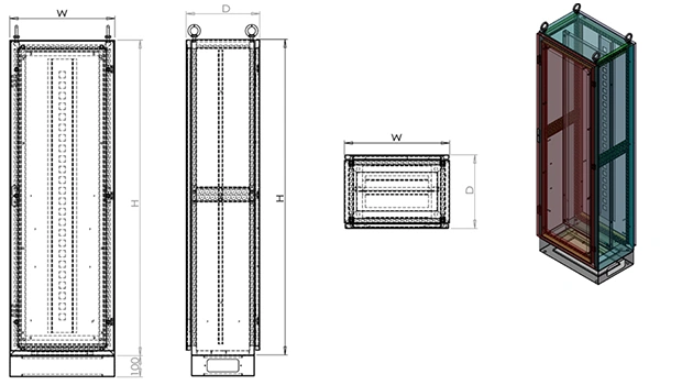 Armoires de Commande (Acier 5 Pliages)
